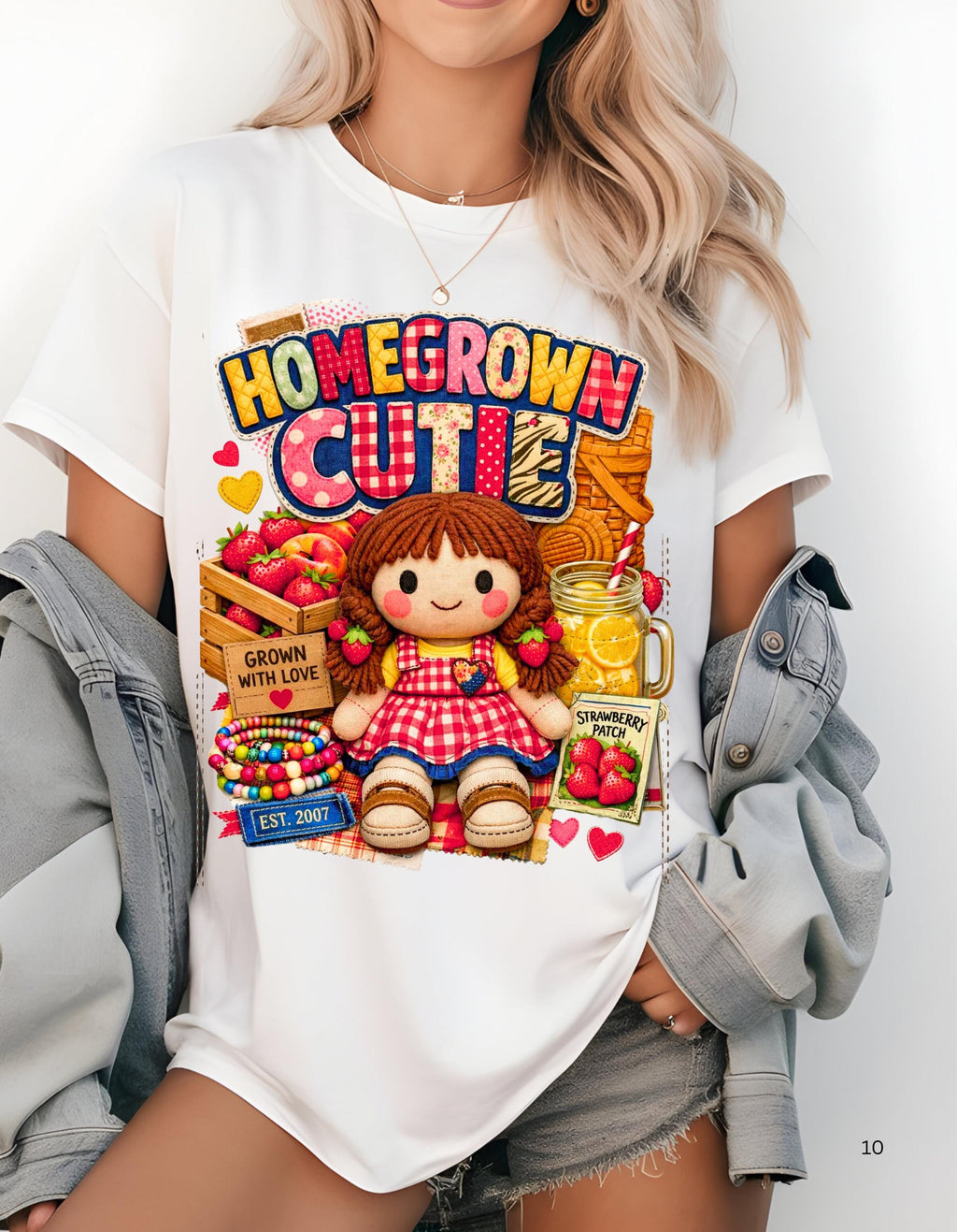 Homegrown Cutie T-Shirt: Vintage Farm Produce Graphic Tee, Garden Lover Apparel