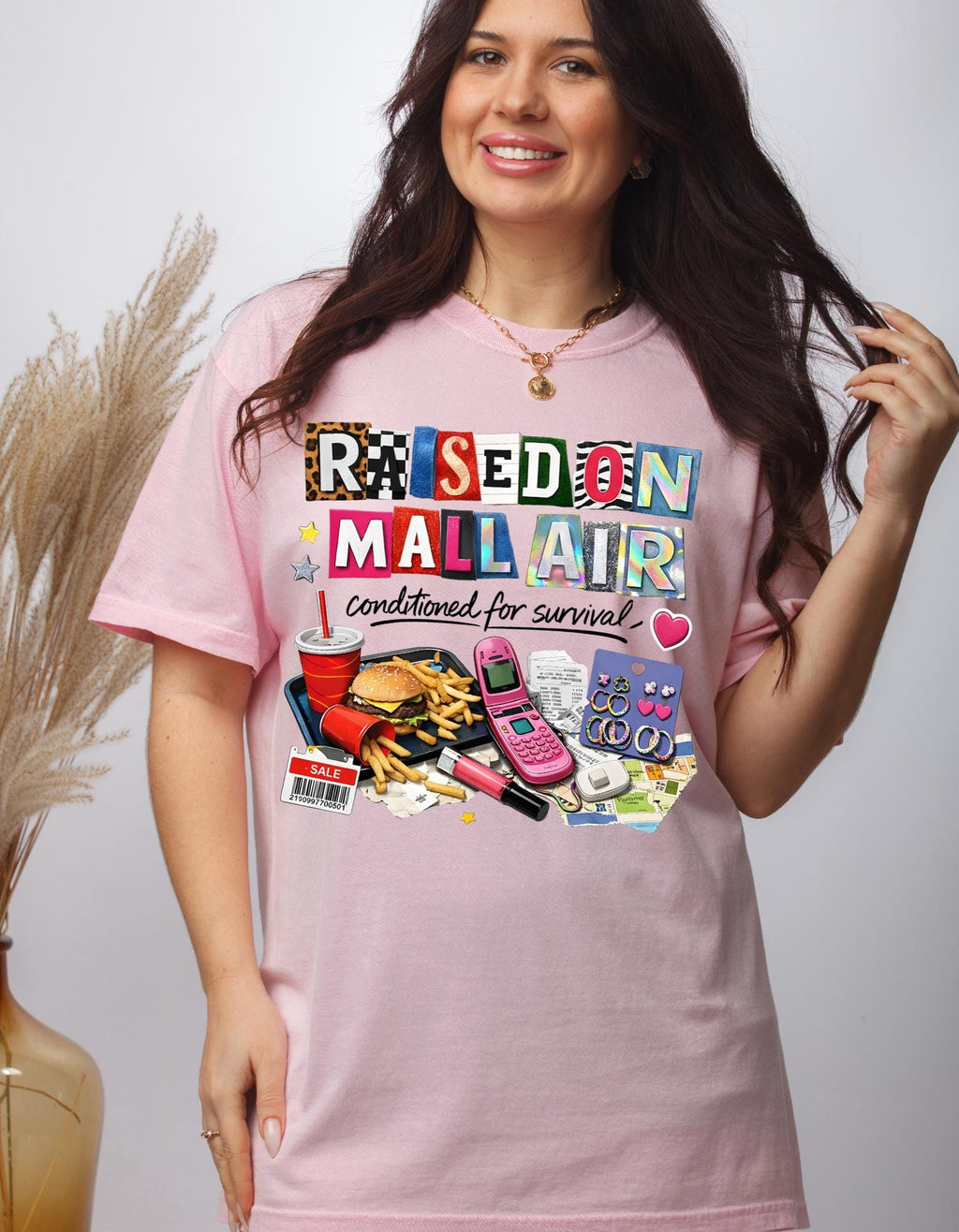 Retro Mallcore T-Shirt | 90s Nostalgia, Flip Phone Design