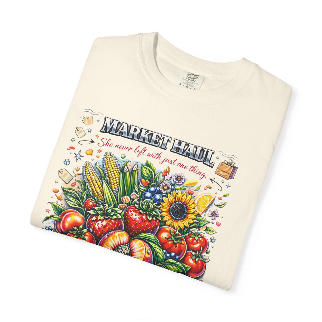 Farmers Market Produce Illustration T-Shirt | Vintage Fruit Veggie Graphic Tee Vegan Garden Lover Gift
