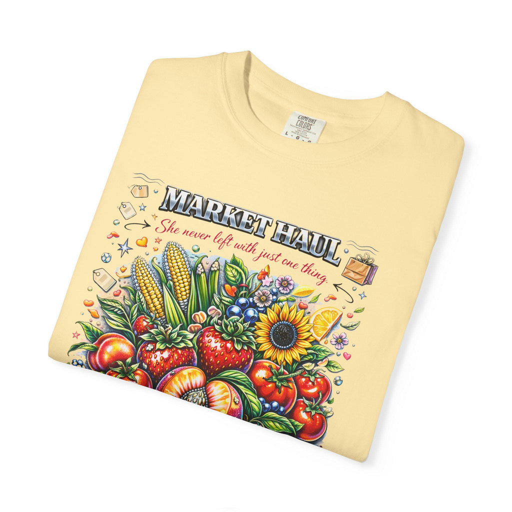 Farmers Market Produce Illustration T-Shirt | Vintage Fruit Veggie Graphic Tee Vegan Garden Lover Gift