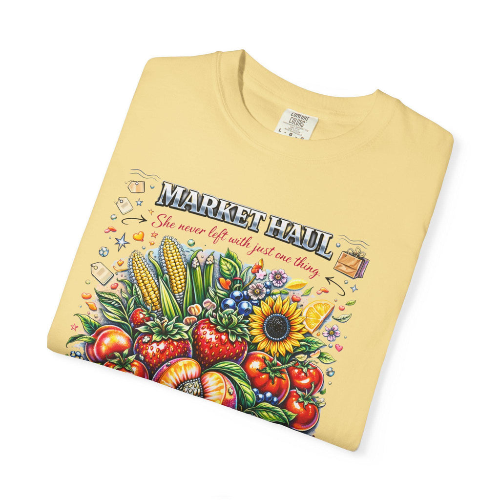 Farmers Market Produce Illustration T-Shirt | Vintage Fruit Veggie Graphic Tee Vegan Garden Lover Gift