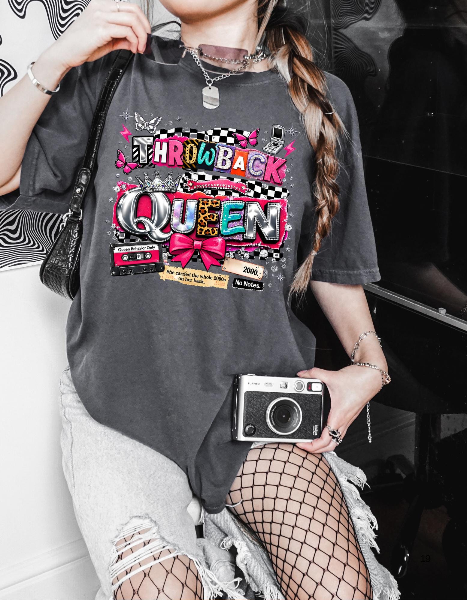 Throwback Queen T-Shirt: 90s Retro Cassette Pop Art Music Tee