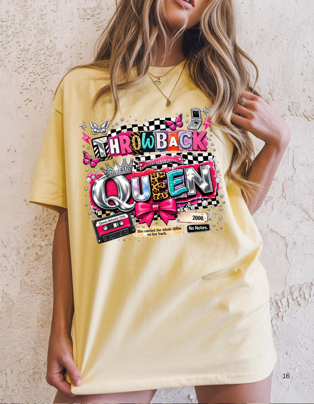 Throwback Queen T-Shirt: 90s Retro Cassette Pop Art Music Tee