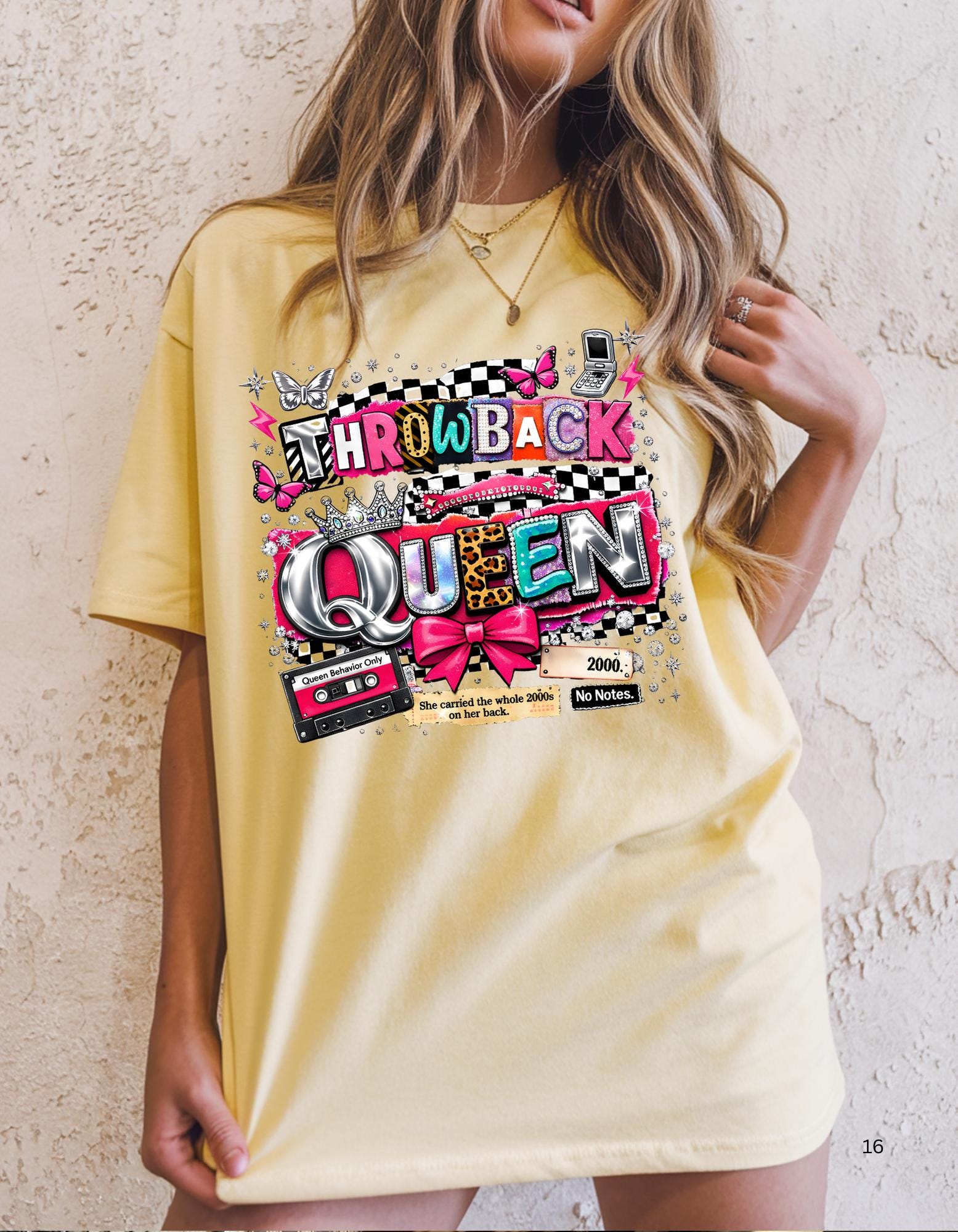 Throwback Queen T-Shirt: 90s Retro Cassette Pop Art Music Tee