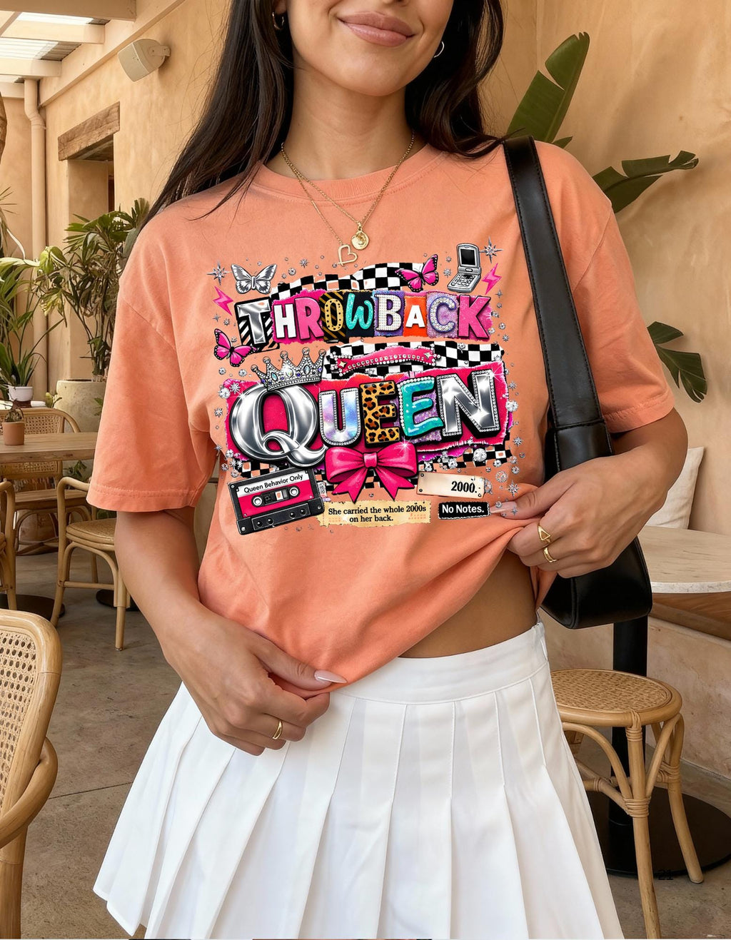 Throwback Queen T-Shirt: 90s Retro Cassette Pop Art Music Tee