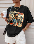Black Power Fist Protest Collage T-Shirt | Chicago Revolution Artwork | Social Justice Activist Unisex Tee