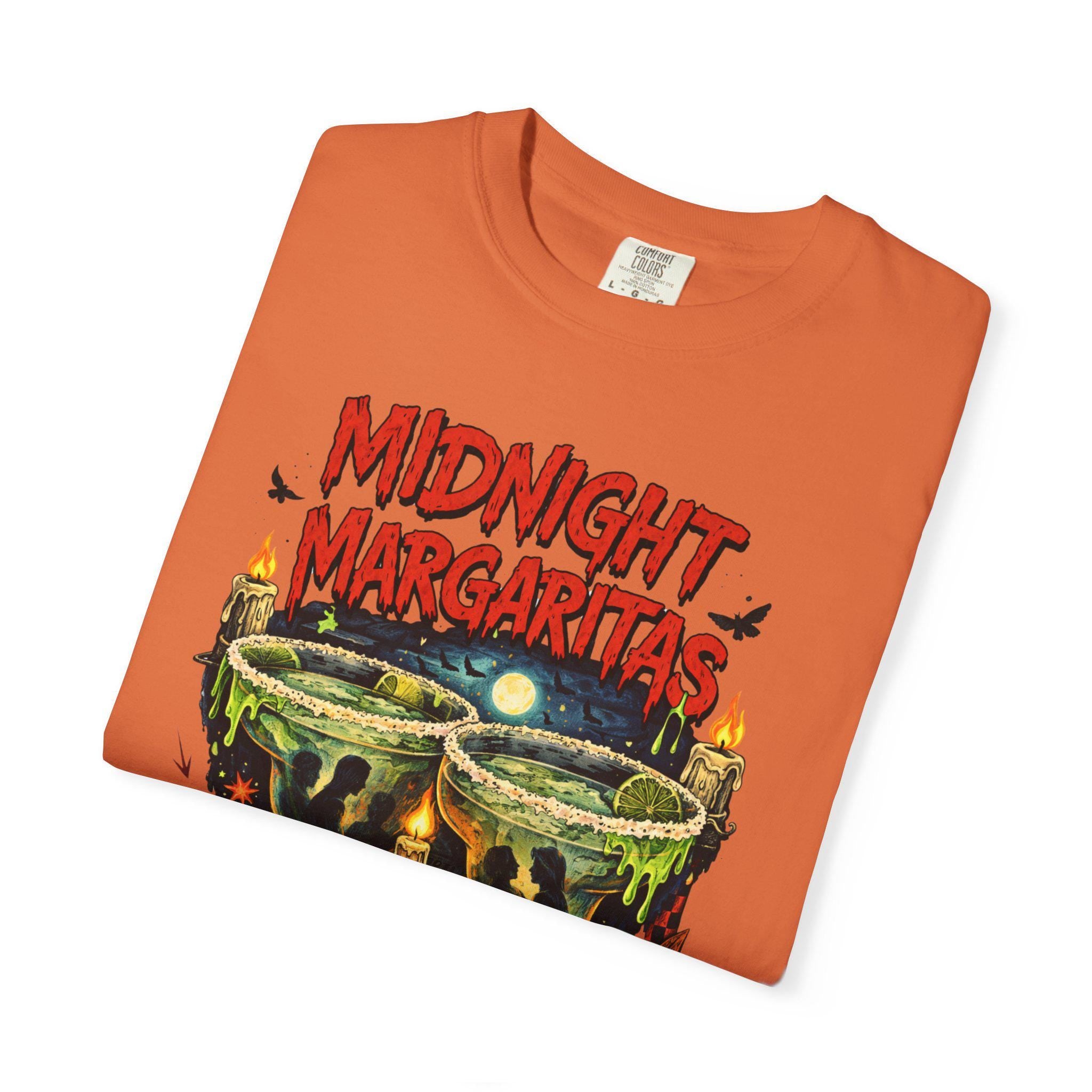 Midnight Margaritas Graphic Tee | Hand-Illustrated Cocktail Skull Art Shirt