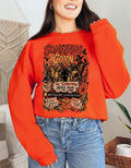 Something in the Corn creepy scarecrow crewneck sweatshirt | Halloween cornfield horror design