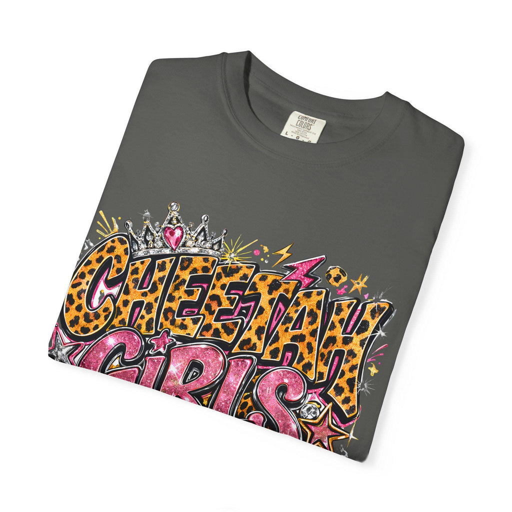 Cheetah Girls Forever T-Shirt | Leopard Print Graffiti Text Design Graphic Tee Streetwear