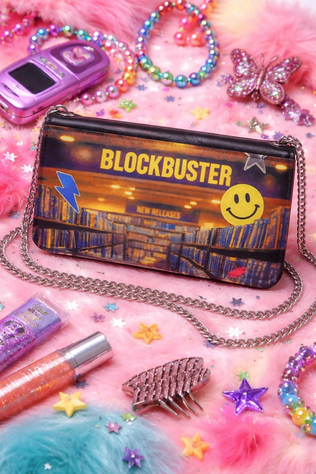Blockbuster VHS Wallet Crossbody Bag | Retro Nostalgia Movie Purse