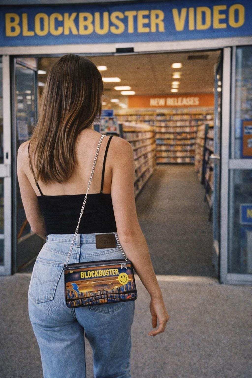 Blockbuster VHS Wallet Crossbody Bag | Retro Nostalgia Movie Purse