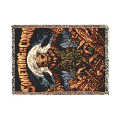 Something In The Corn Scarecrow Woven Blanket Gothic Tapestry Throw Dark Alternative Decor