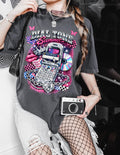 Retro Flip Phone Graphic T-Shirt | Y2K CD Checkerboard Tee