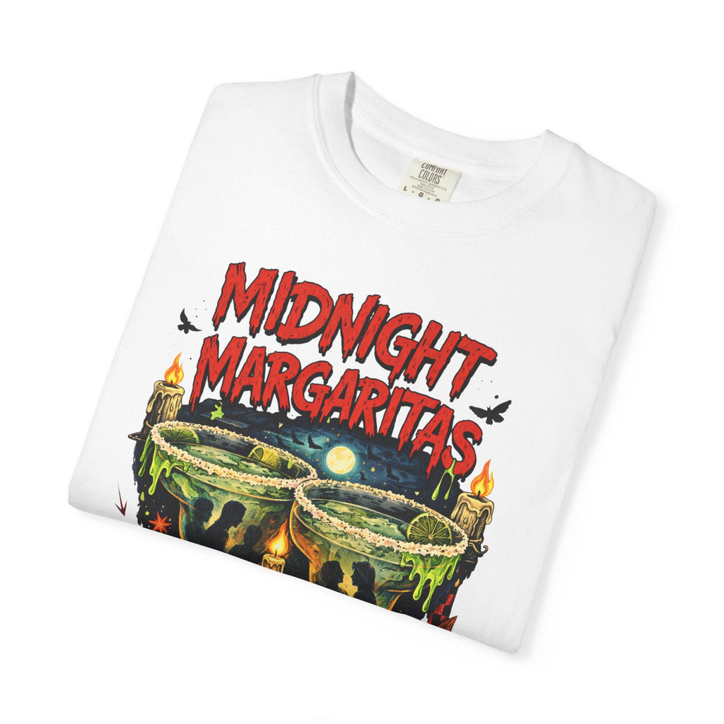 Midnight Margaritas Graphic Tee | Hand-Illustrated Cocktail Skull Art Shirt