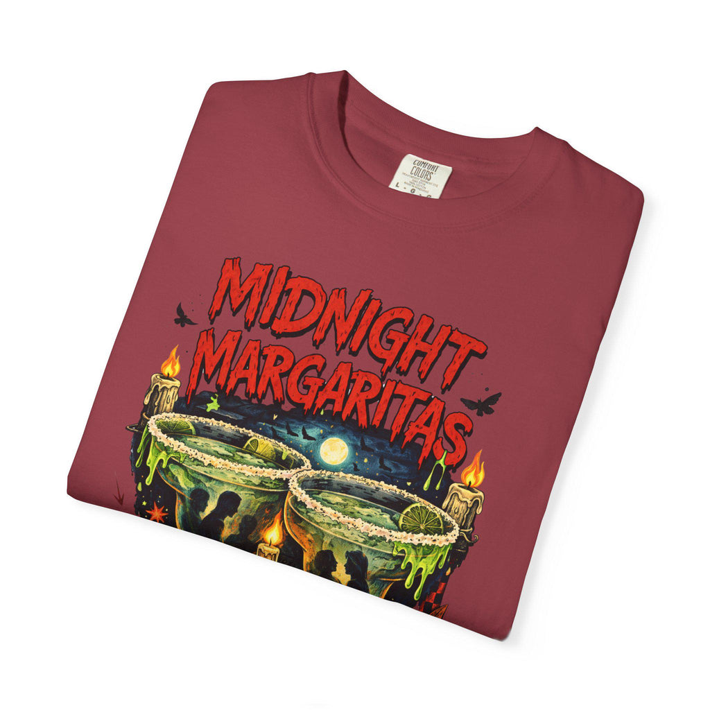 Midnight Margaritas Graphic Tee | Hand-Illustrated Cocktail Skull Art Shirt