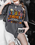 Nostalgic Forever 2000s Halloween T-Shirt | Retro Cassette Pumpkins Vintage Graphic Tee Spooky Y2K Throwback