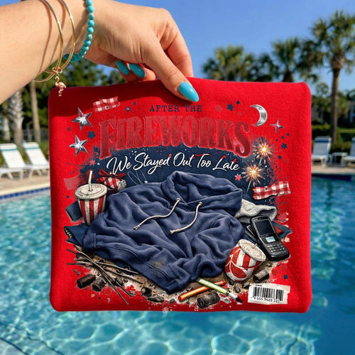 After the Fireworks T-Shirt | Patriotic July 4th Celebration Tee Unisex Cotton Holiday Summer Casual