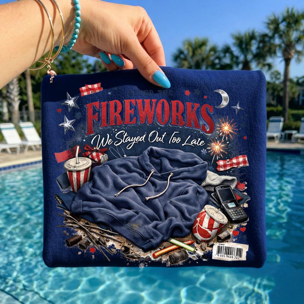 After the Fireworks T-Shirt | Patriotic July 4th Celebration Tee Unisex Cotton Holiday Summer Casual