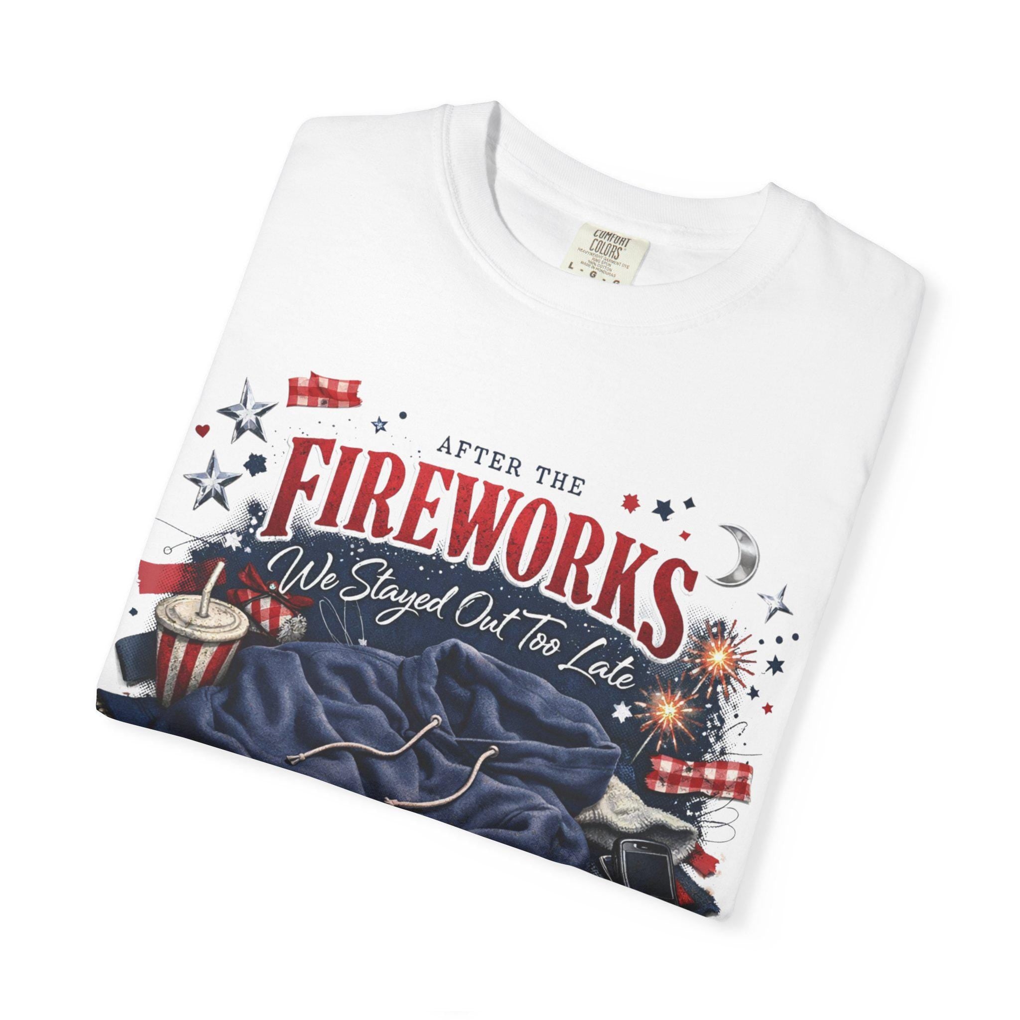 After the Fireworks T-Shirt | Patriotic July 4th Celebration Tee Unisex Cotton Holiday Summer Casual