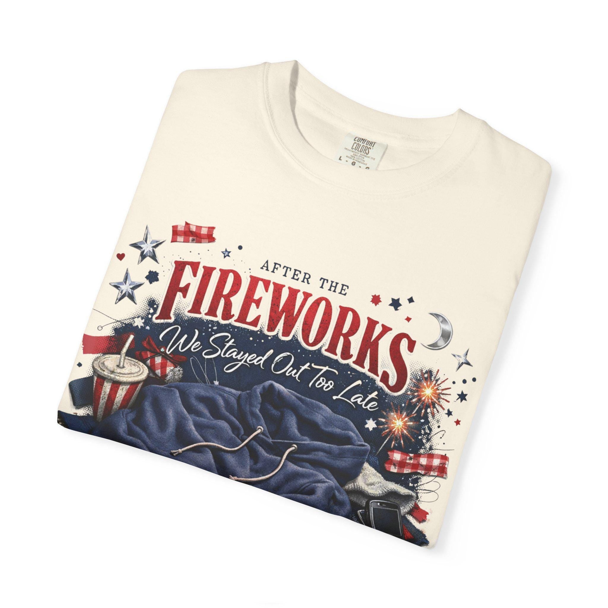 After the Fireworks T-Shirt | Patriotic July 4th Celebration Tee Unisex Cotton Holiday Summer Casual