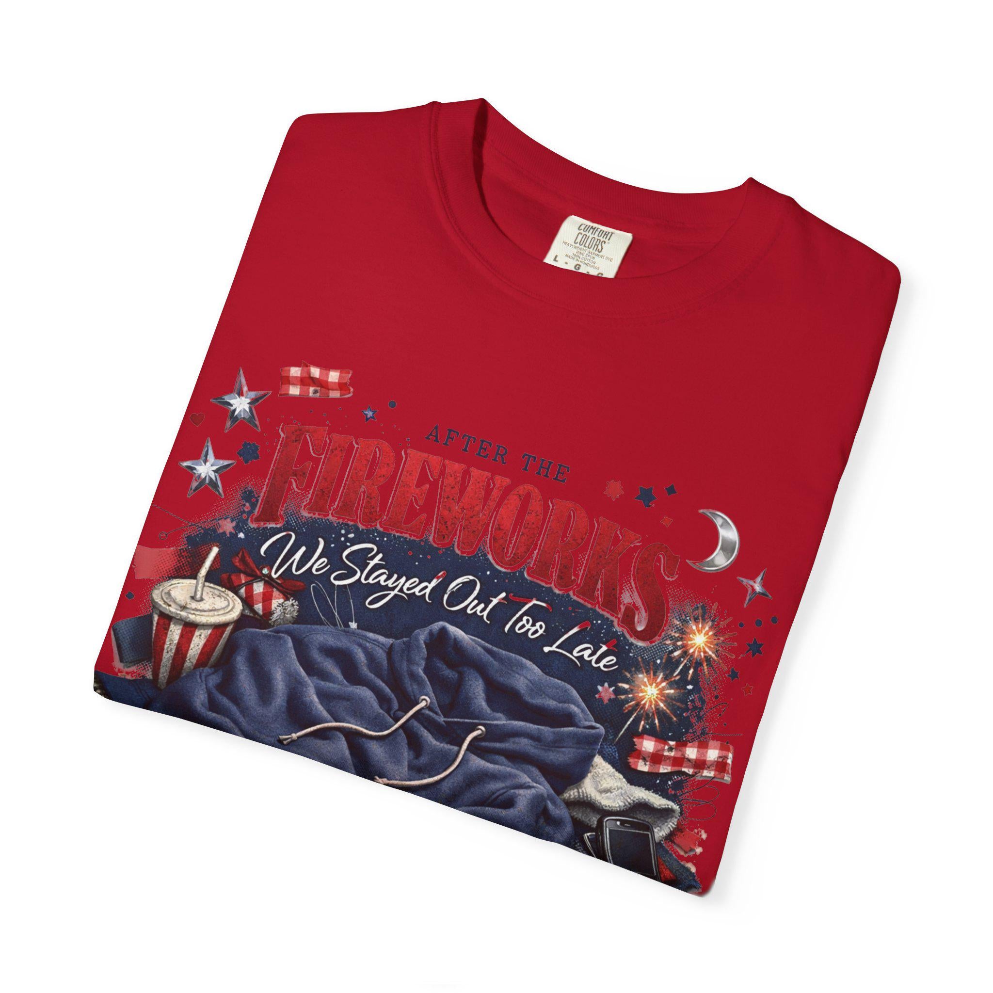 After the Fireworks T-Shirt | Patriotic July 4th Celebration Tee Unisex Cotton Holiday Summer Casual