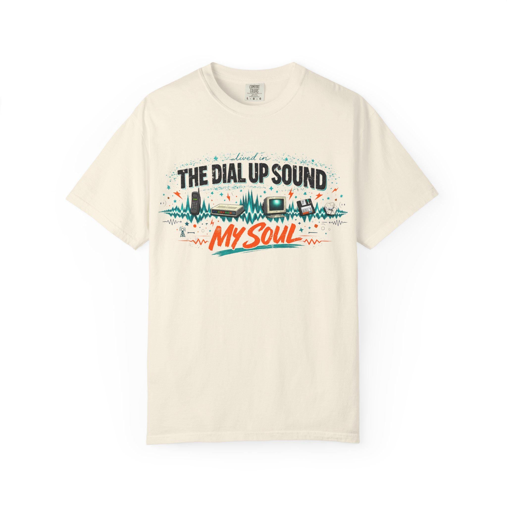 The Dial Up Sound My Soul T-Shirt | Retro Audio Wave Graphic
