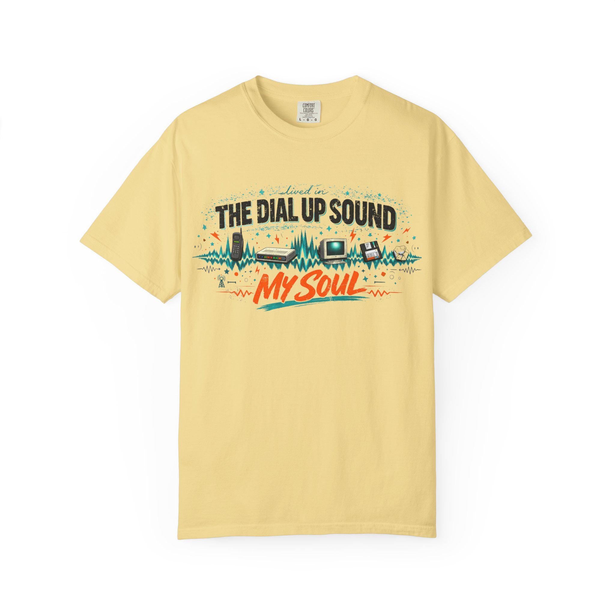 The Dial Up Sound My Soul T-Shirt | Retro Audio Wave Graphic