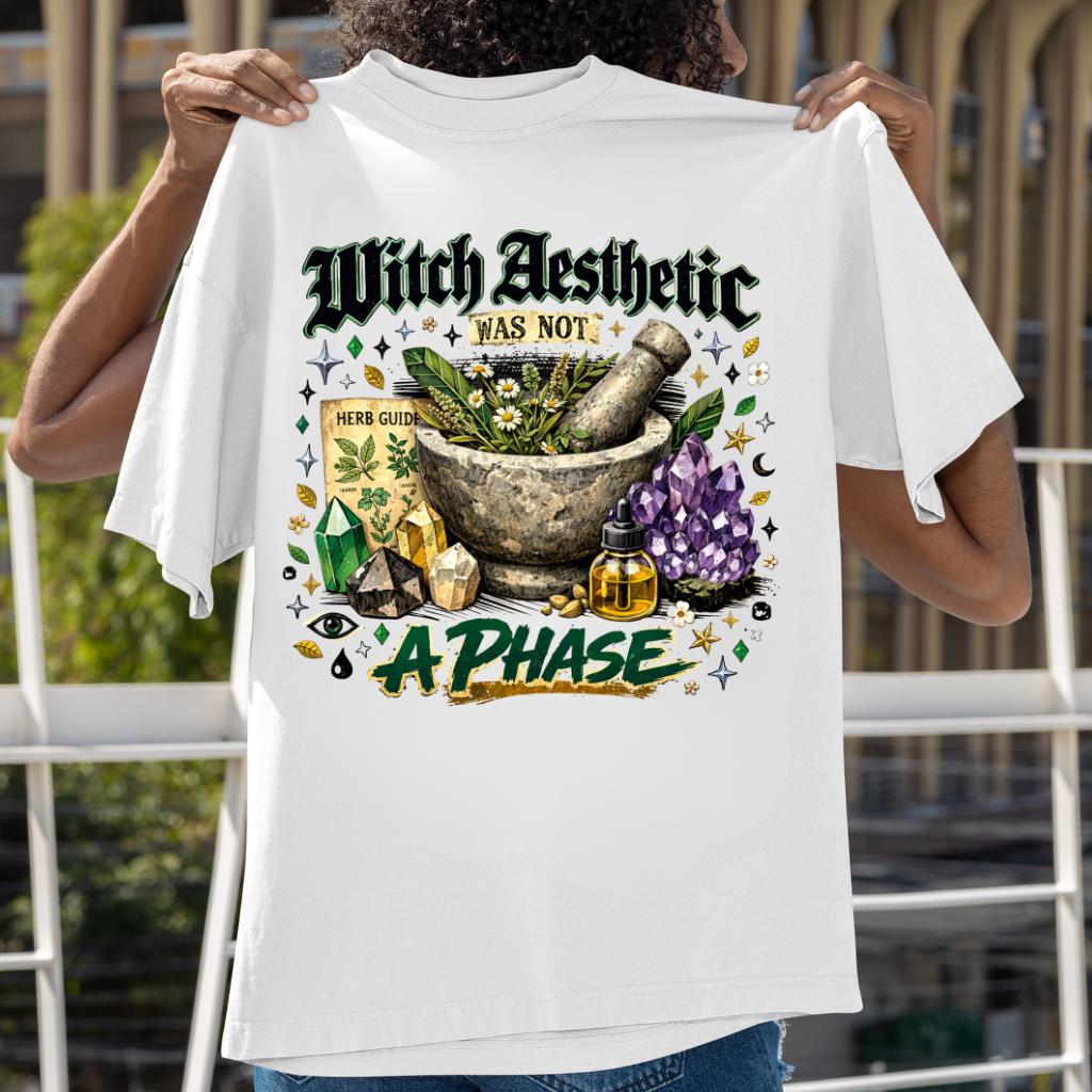 Witch Mortar Pestle T-Shirt | Botanical Witchy Graphic Tee | Pagan Herbalist Occult Fashion Gift