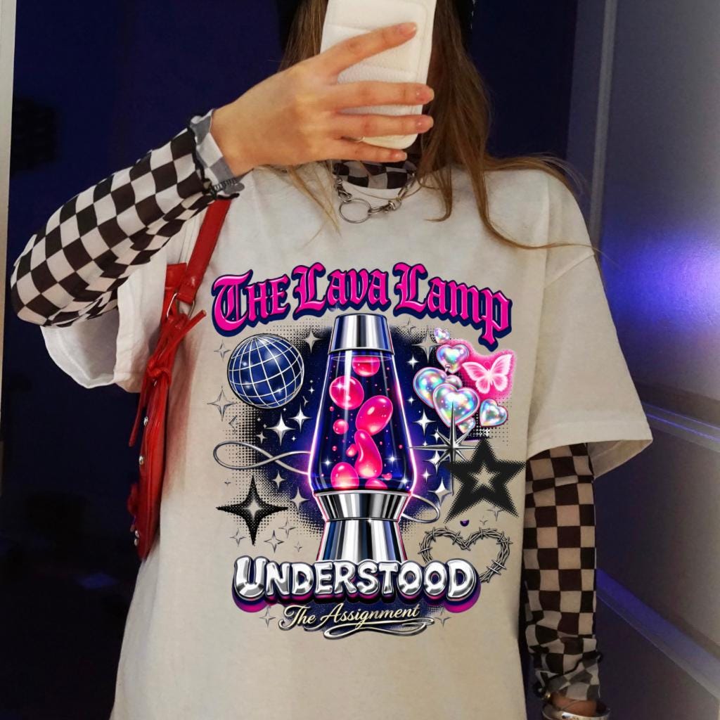 The Lava Lamp Understood T-Shirt | Retro Disco Graphic Tee Vintage 70s Groovy Hippie Psychedelic Design