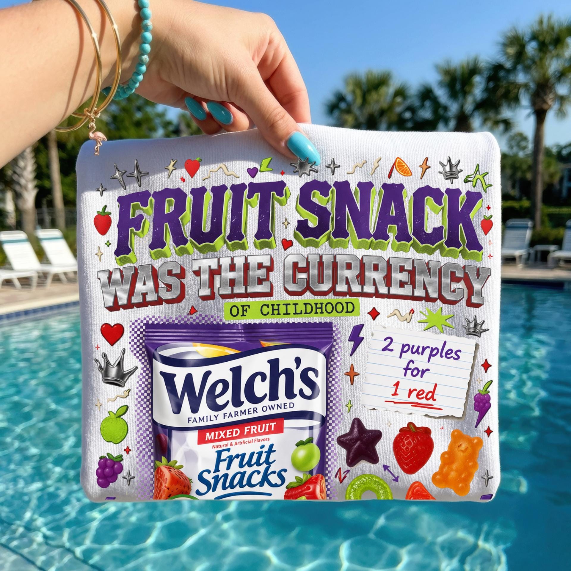 Fruit Snack Was The Currency T-Shirt | Retro Graphic Tee | Vintage Nostalgia Gift