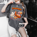 Pumpkin Gloss & Poltergeists Halloween T-Shirt | Spooky Lip Graphic Tee Ghost Fall Autumn Gift