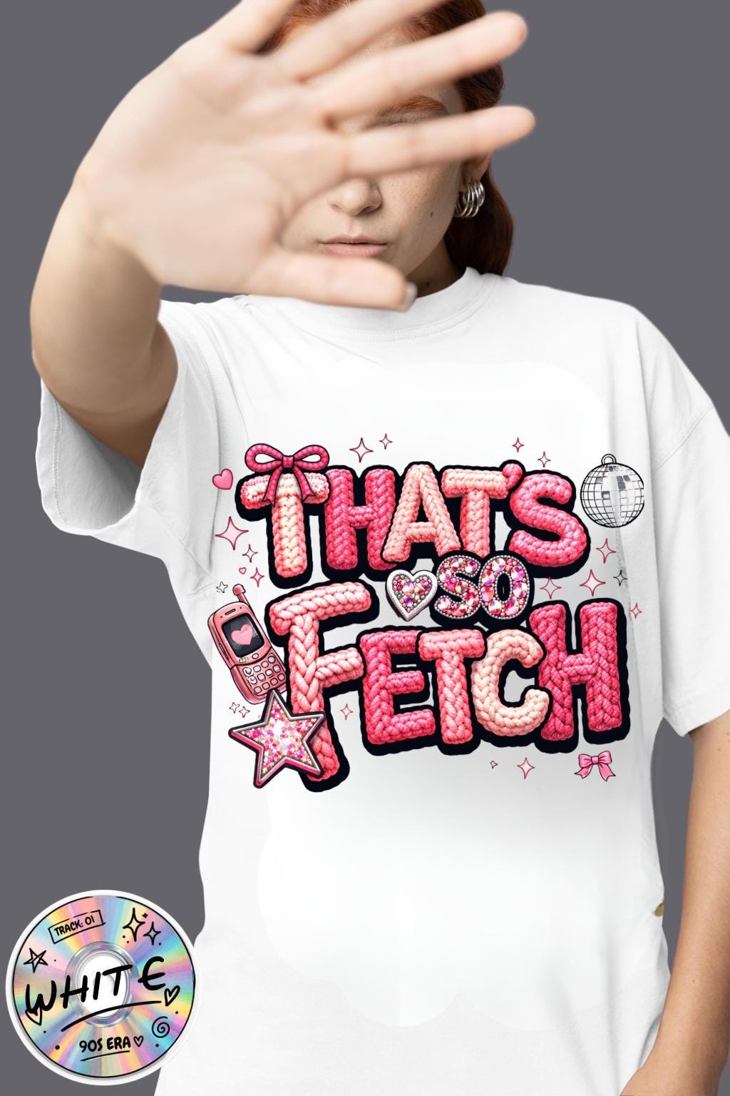 Thats So Fetch graphic T-shirt | Mean Girls inspired pink glitter text