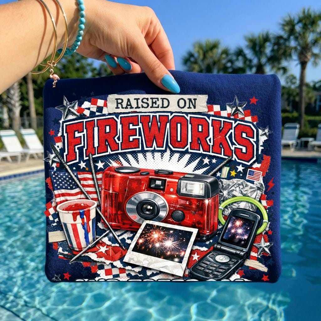Raised on Fireworks and Freedom T-Shirt | Patriotic 4th of July Veteran Tee American Pride Gift