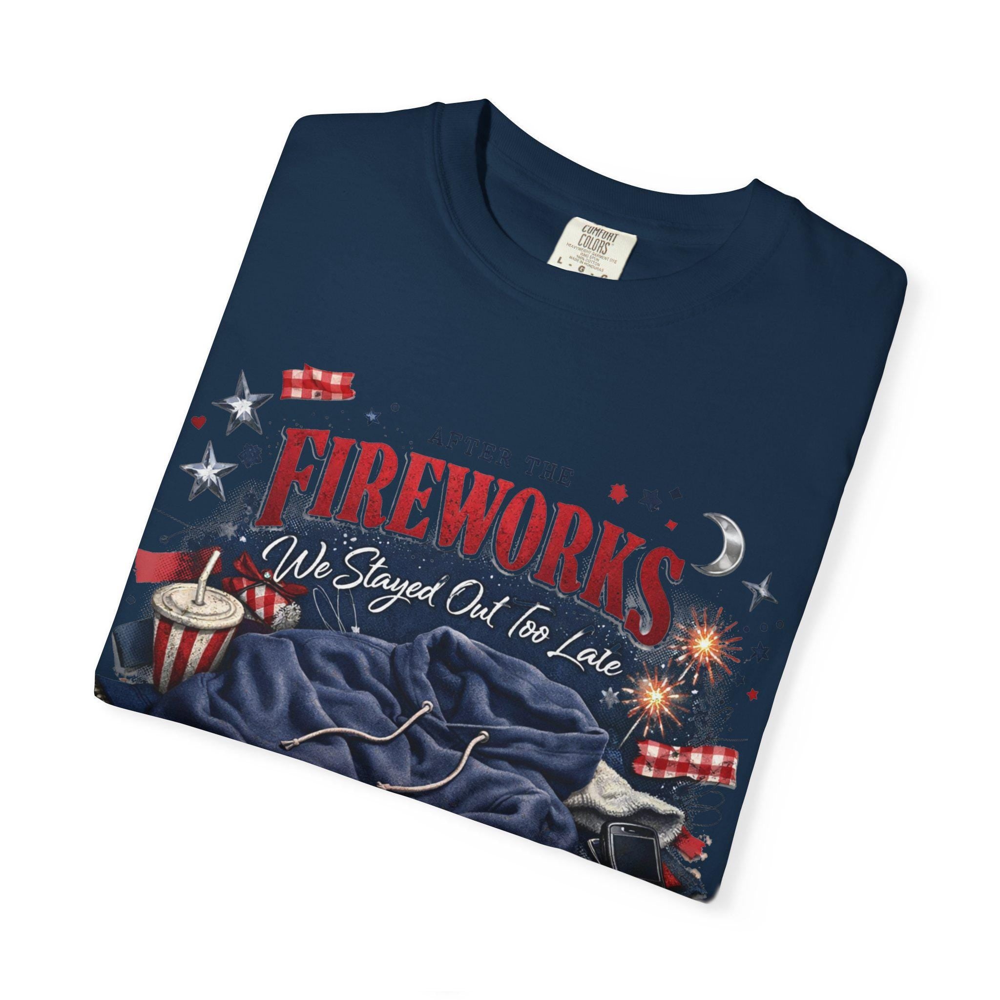 After the Fireworks T-Shirt | Patriotic July 4th Celebration Tee Unisex Cotton Holiday Summer Casual