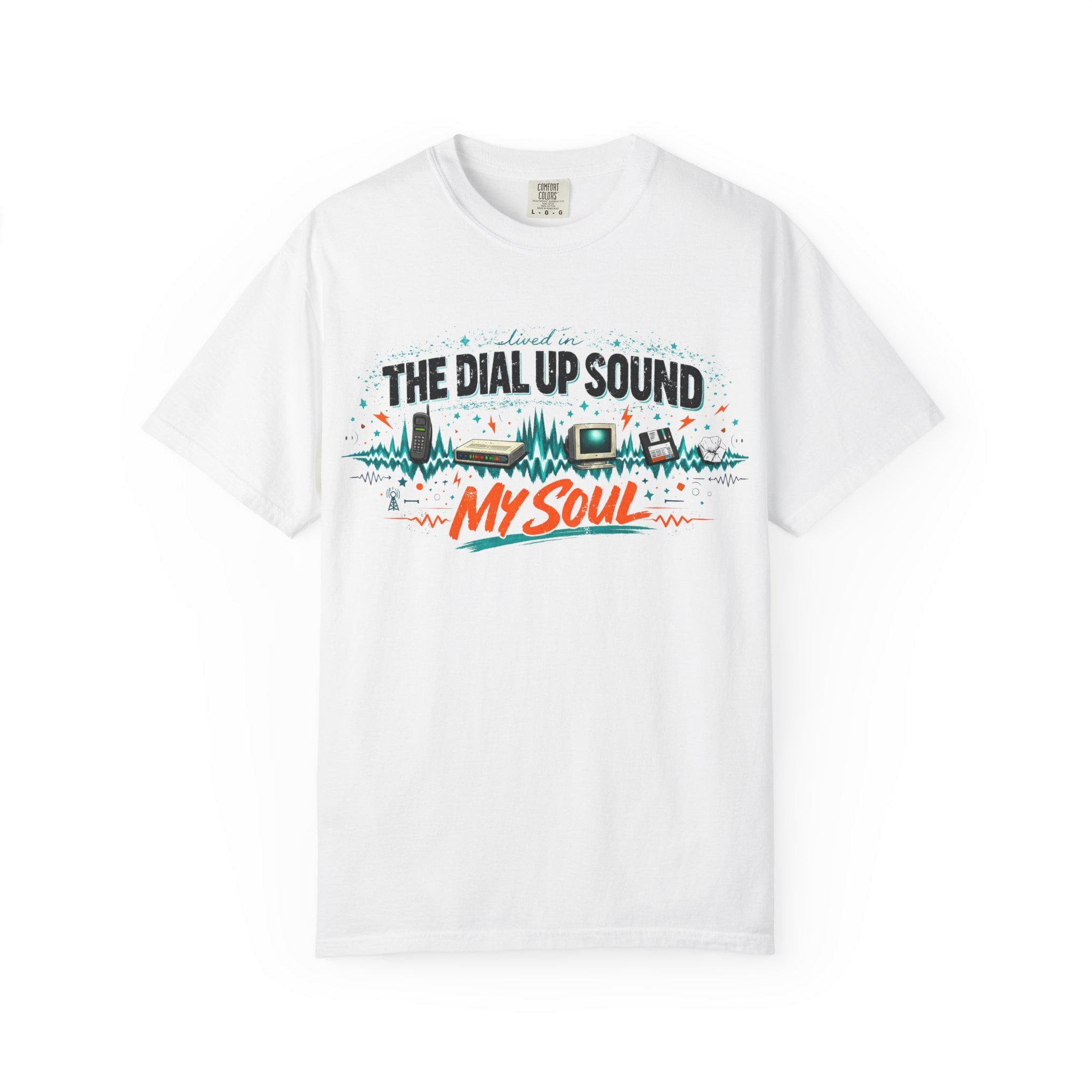 The Dial Up Sound My Soul T-Shirt | Retro Audio Wave Graphic