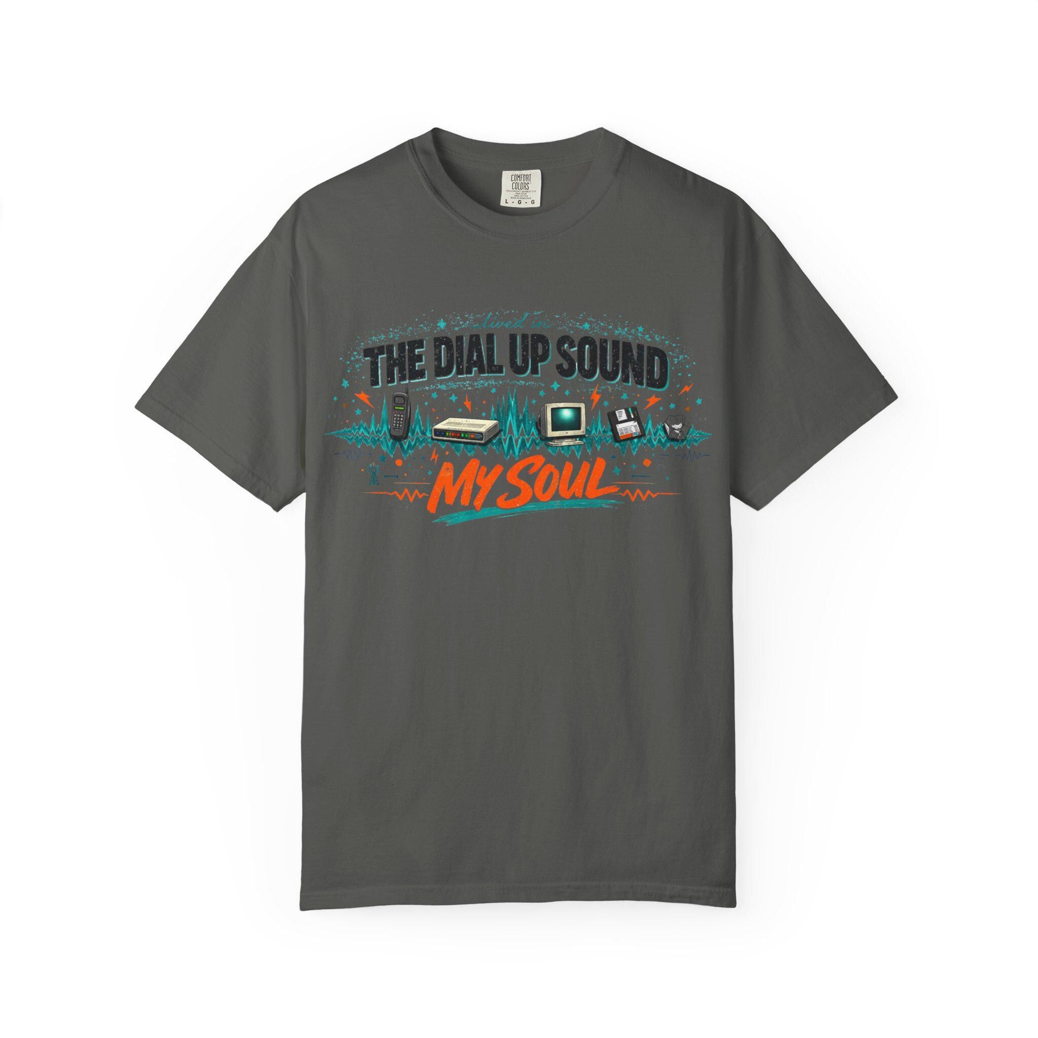 The Dial Up Sound My Soul T-Shirt | Retro Audio Wave Graphic