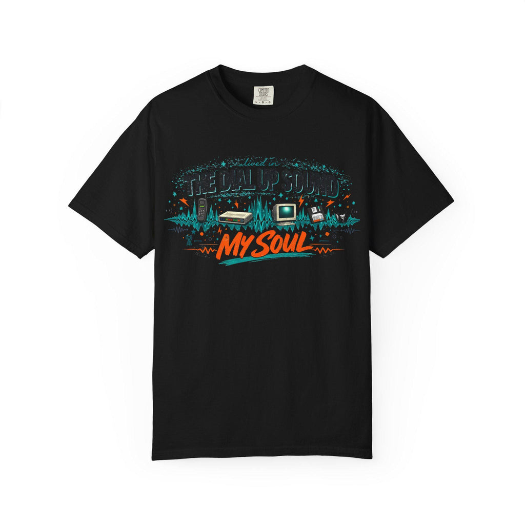 The Dial Up Sound My Soul T-Shirt | Retro Audio Wave Graphic