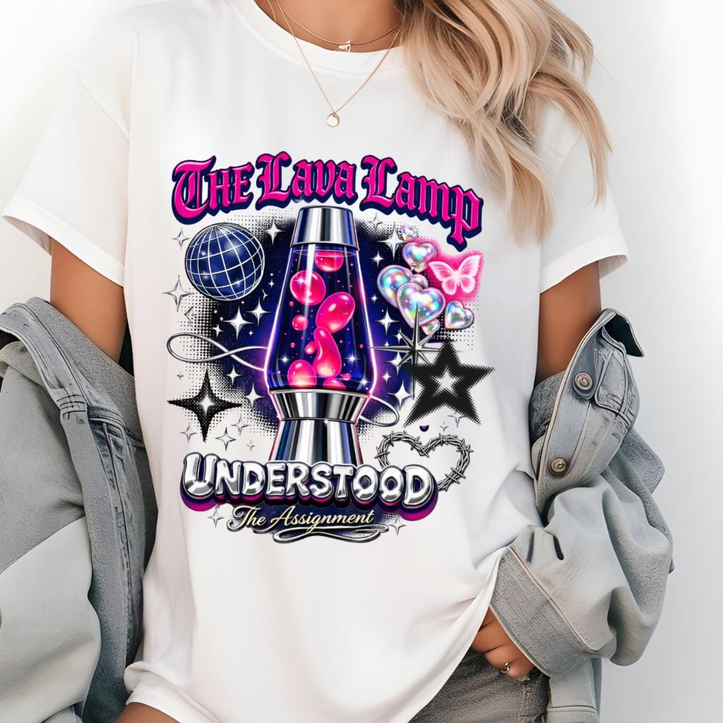 The Lava Lamp Understood T-Shirt | Retro Disco Graphic Tee Vintage 70s Groovy Hippie Psychedelic Design