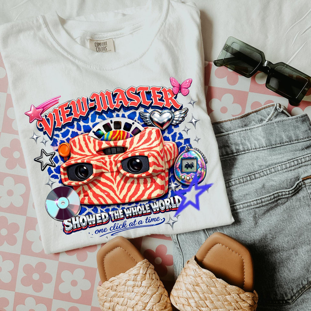 Retro Toy Camera Graphic T-Shirt | Vintage Reel Illustration Unisex Tee