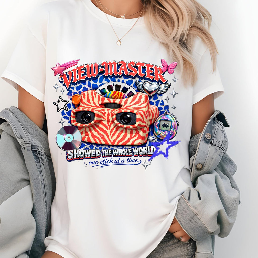 Retro Toy Camera Graphic T-Shirt | Vintage Reel Illustration Unisex Tee