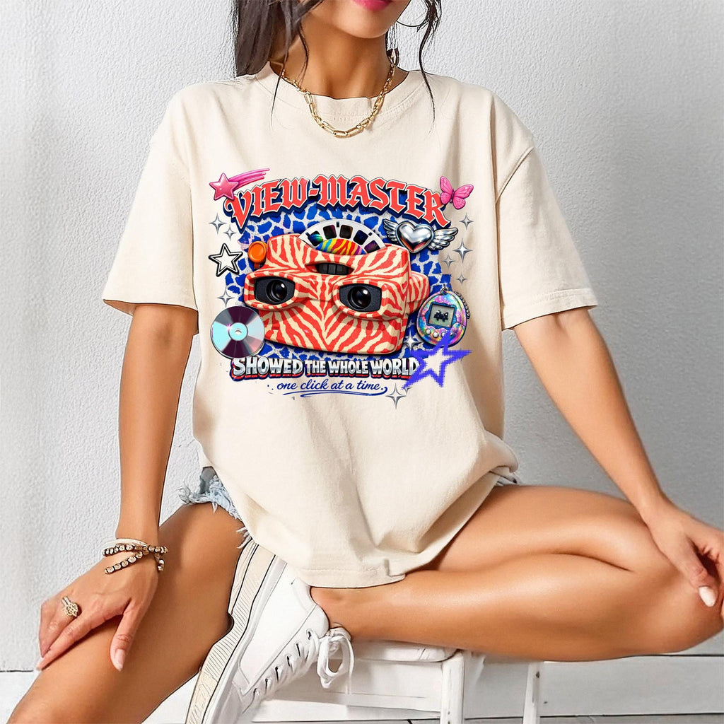 Retro Toy Camera Graphic T-Shirt | Vintage Reel Illustration Unisex Tee