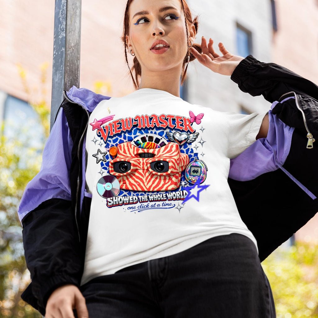 Retro Toy Camera Graphic T-Shirt | Vintage Reel Illustration Unisex Tee