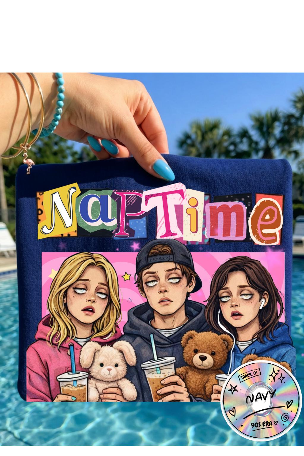 Naptime Is Mandatory T-shirt | Cozy Teddy Trio Illustration