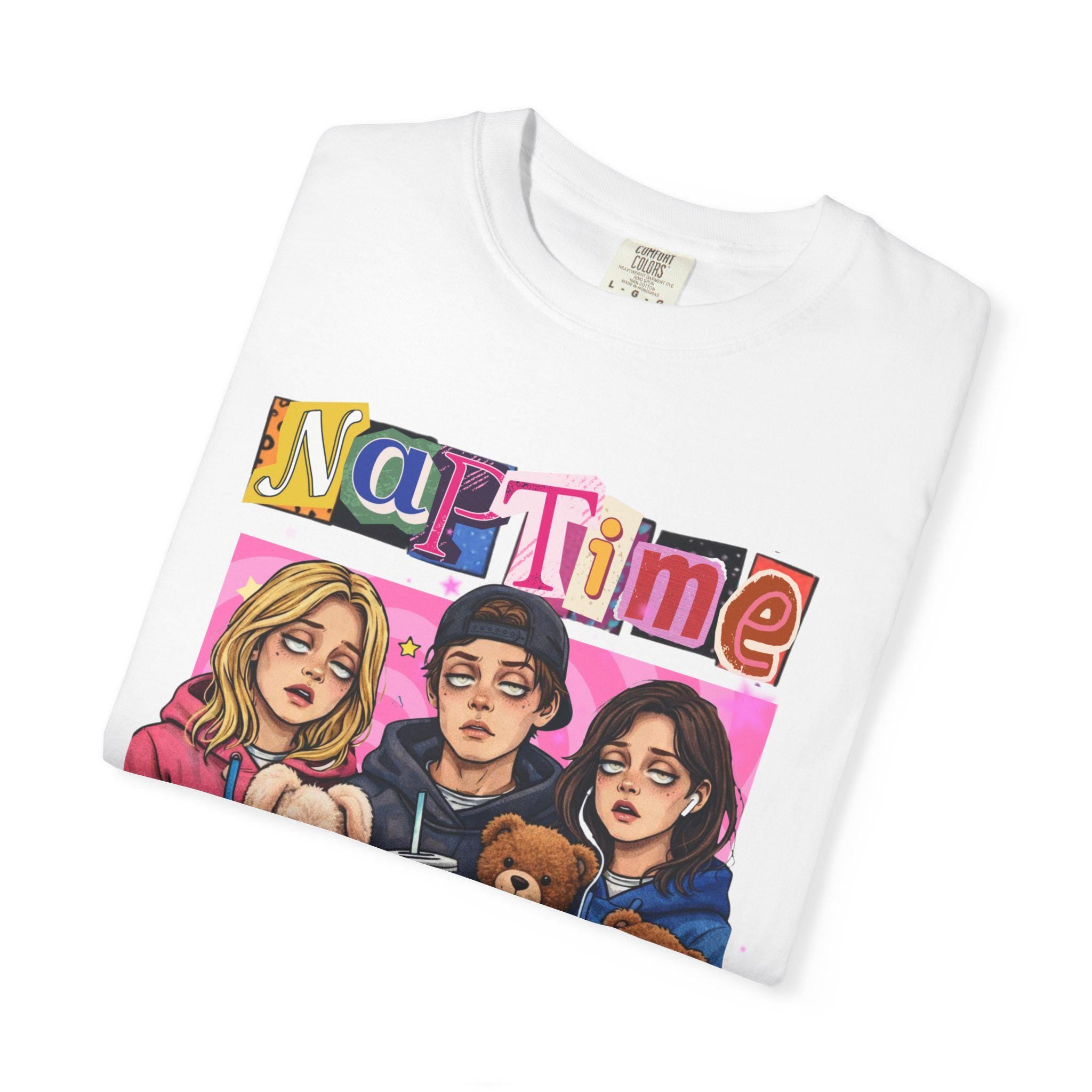 Naptime Is Mandatory T-shirt | Cozy Teddy Trio Illustration
