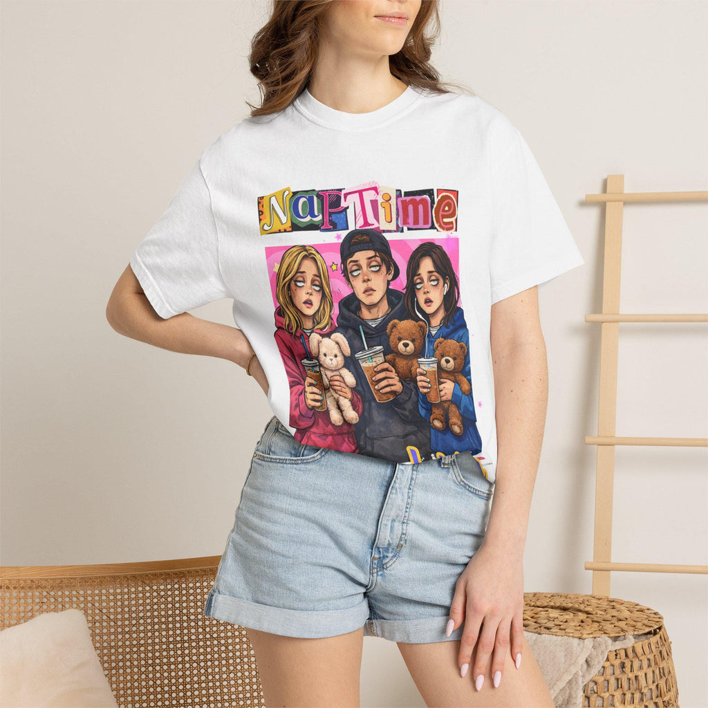 Naptime Is Mandatory T-shirt | Cozy Teddy Trio Illustration
