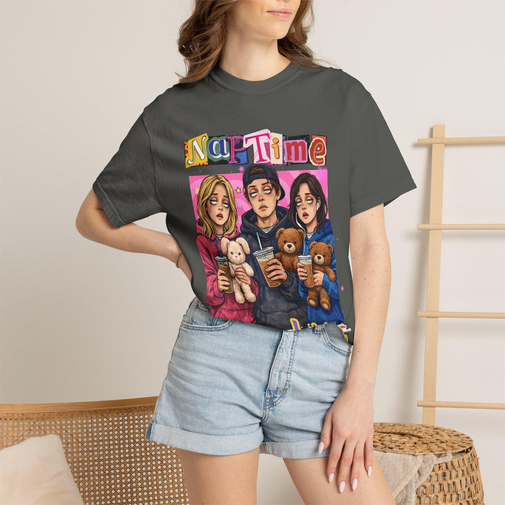 Naptime Is Mandatory T-shirt | Cozy Teddy Trio Illustration