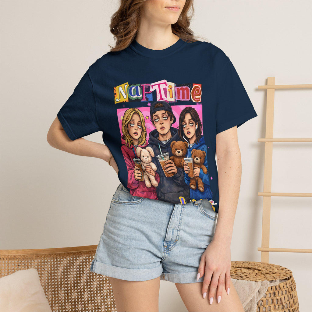 Naptime Is Mandatory T-shirt | Cozy Teddy Trio Illustration