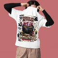 Haunted Girl Autumn was a Whole Season T-shirt | Halloween cauldron spooky graphics