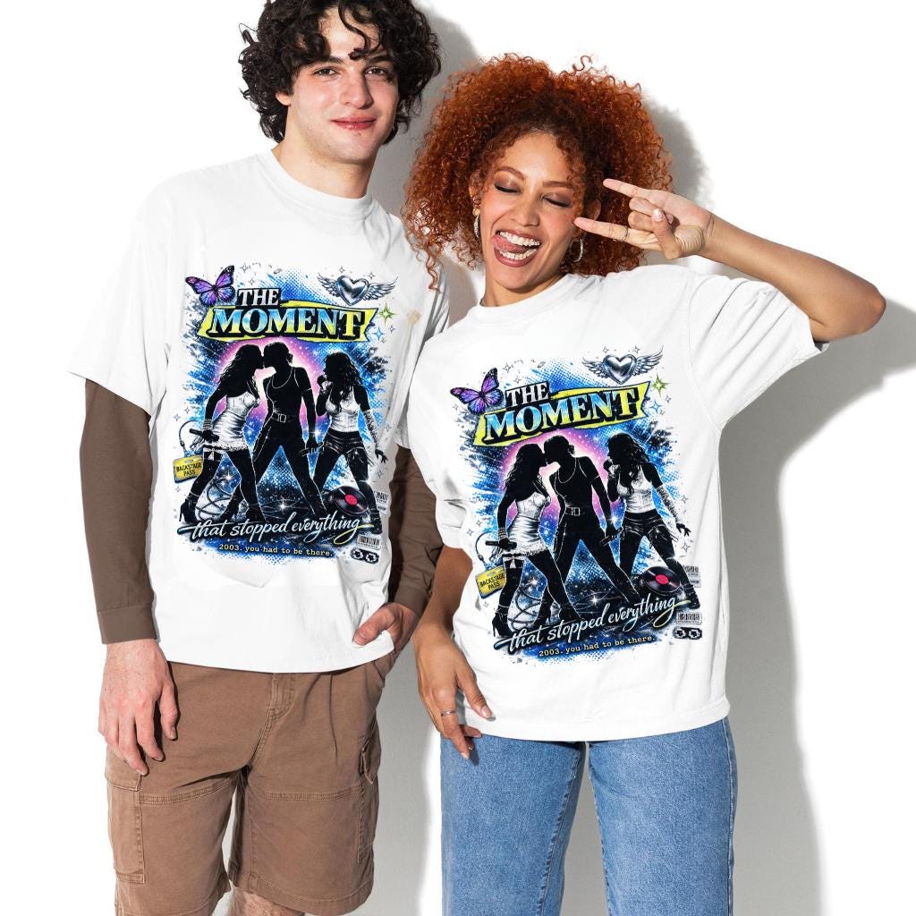 Y2K Iconic Kiss Graphic Tee – 2003 Pop Culture Moment Comfort Colors Shirt