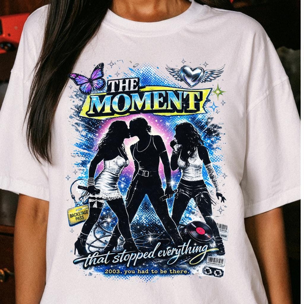 Y2K Iconic Kiss Graphic Tee – 2003 Pop Culture Moment Comfort Colors Shirt